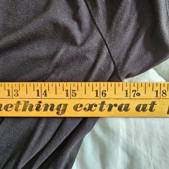 EUC SHEIN SXY BLACK DEEP V NECK TULIP STYLE MAXI DRESS SIZE L - Picture 14 of 15